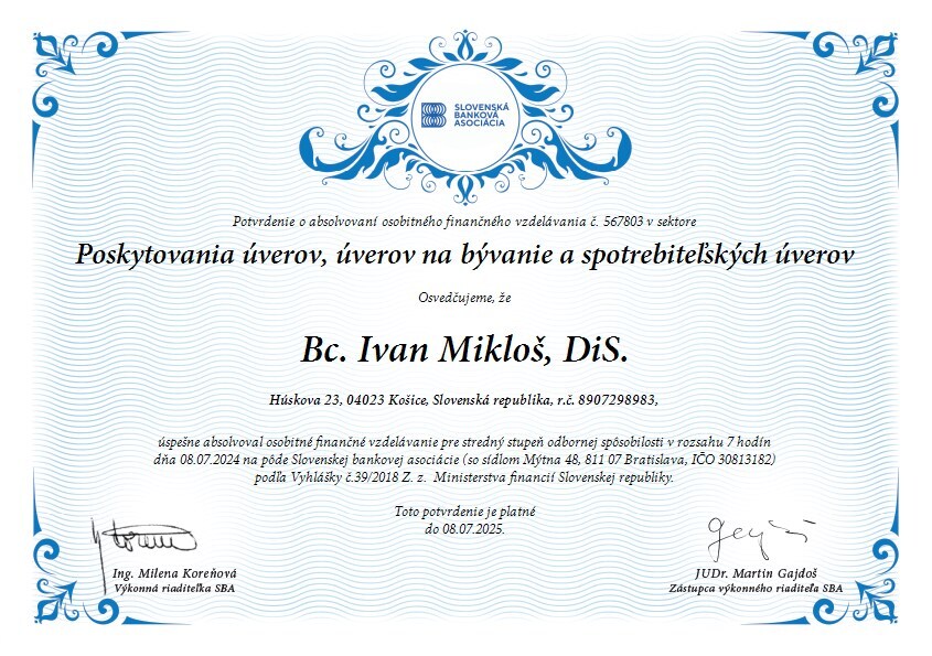 Certifikát 4