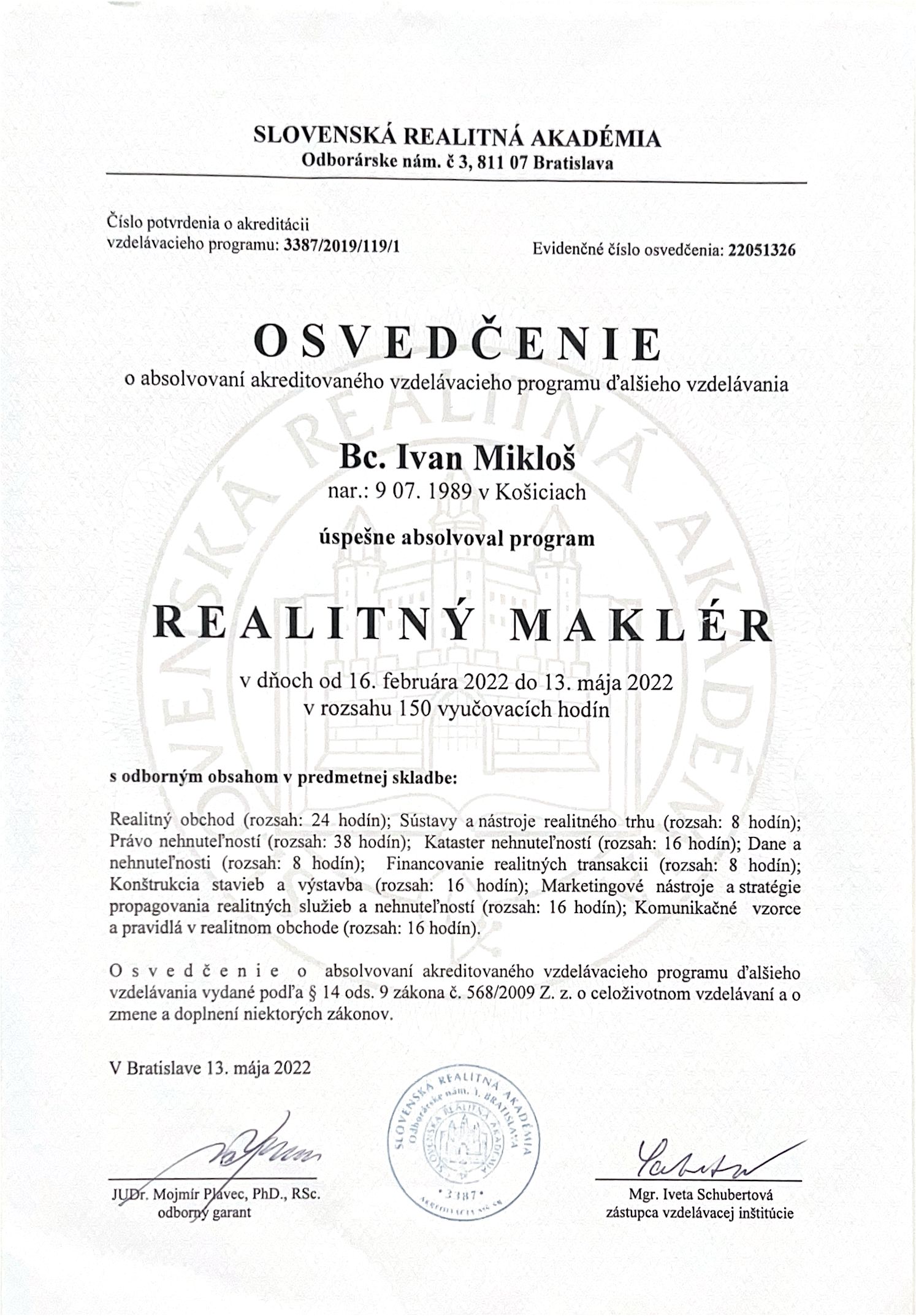 Certifikát 12