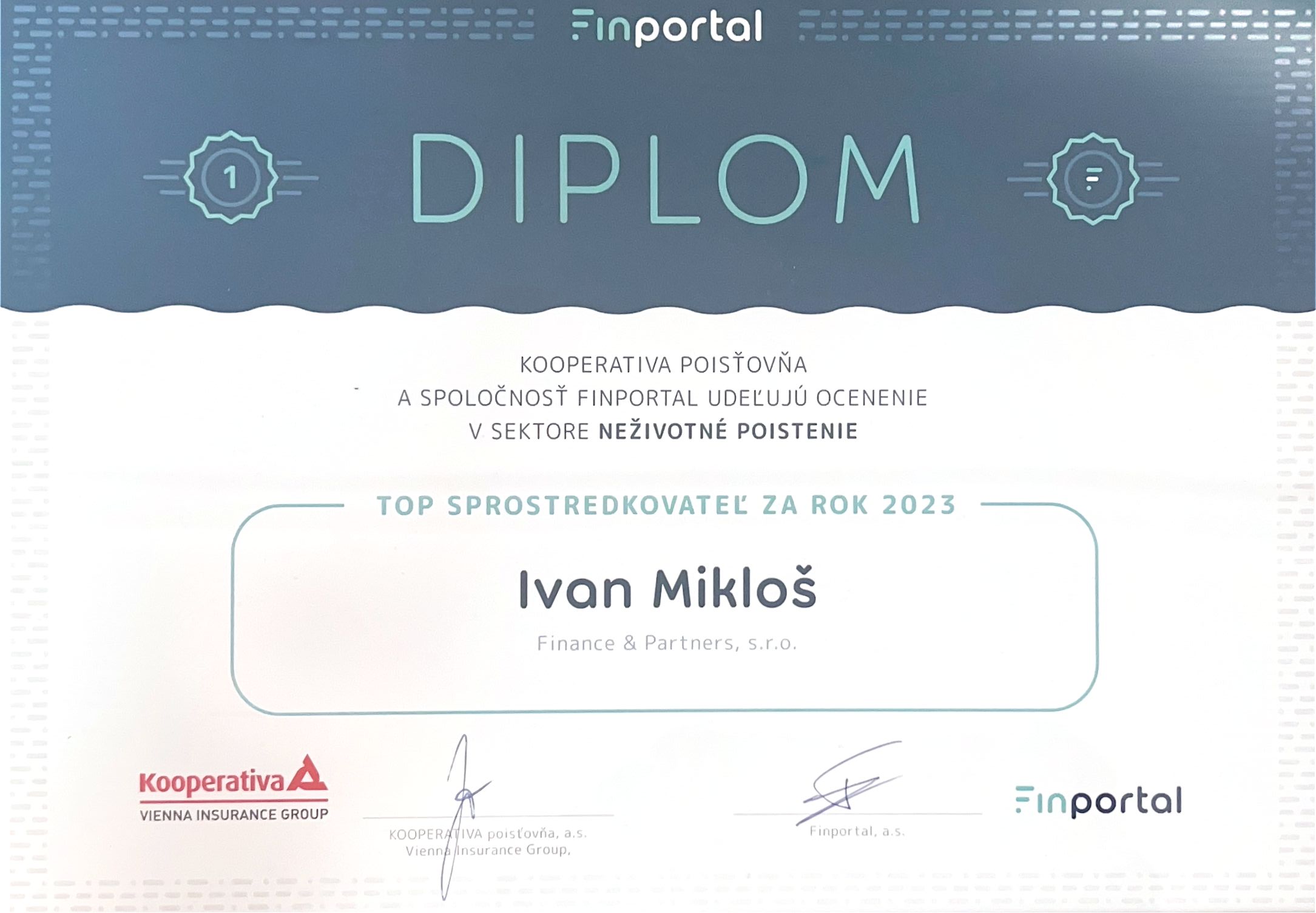 Certifikát 2
